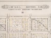 A group of 5 maps of Chicago streets, comprising: