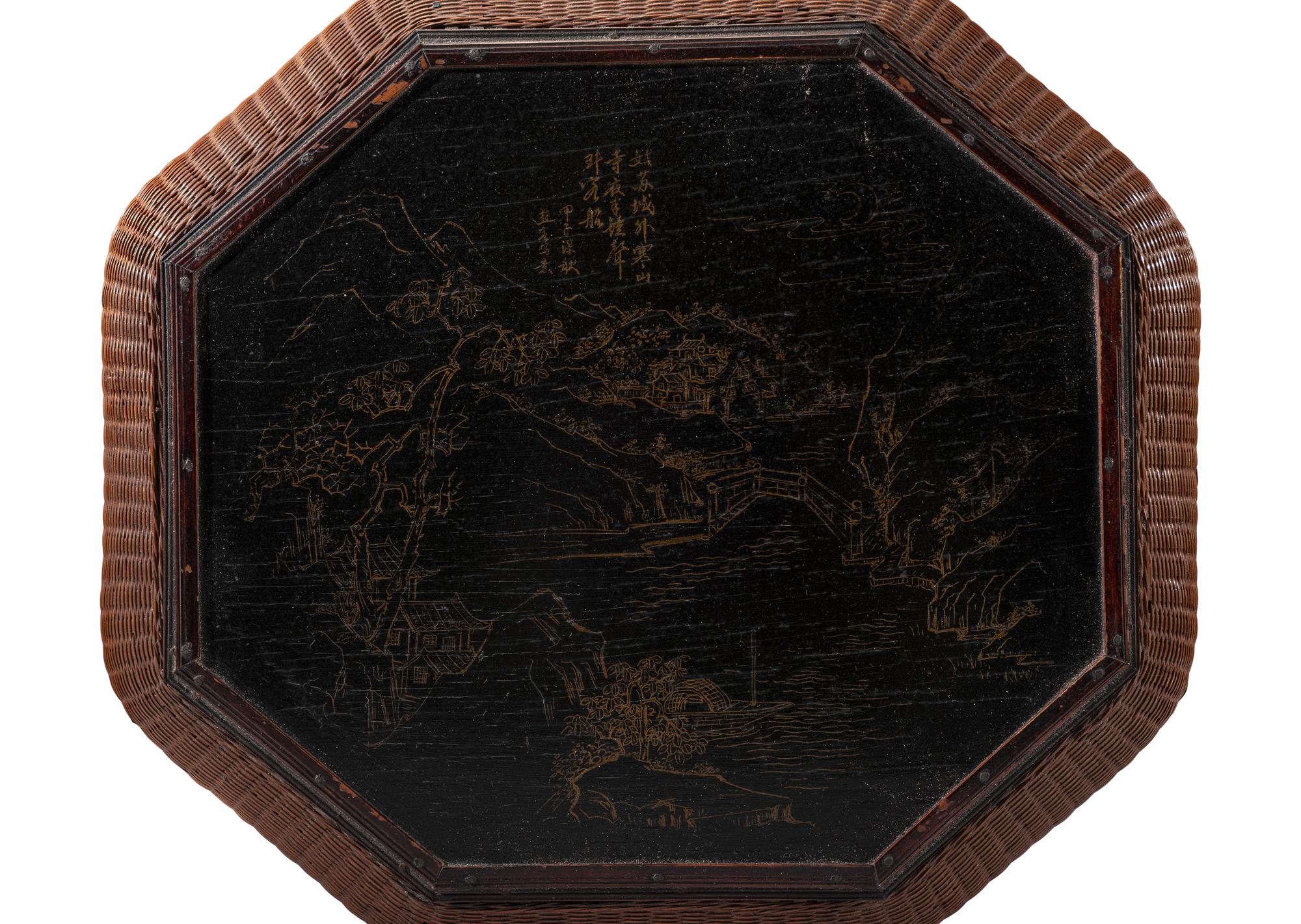 Three Chinese Bamboo Woven Articles