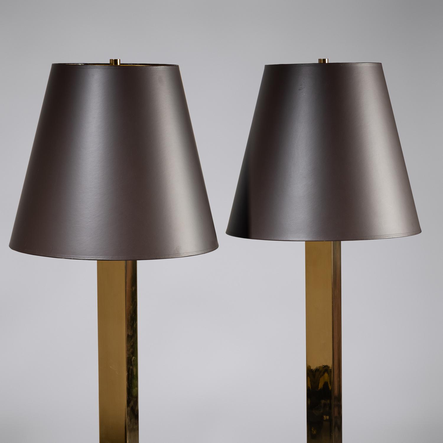 Pair of floor lamps