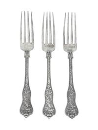 A Set of Sixteen Tiffany & Co. Silver Dinner Forks