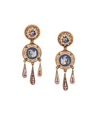 VATICAN WORKSHOP, MICROMOSAIC EARRINGS