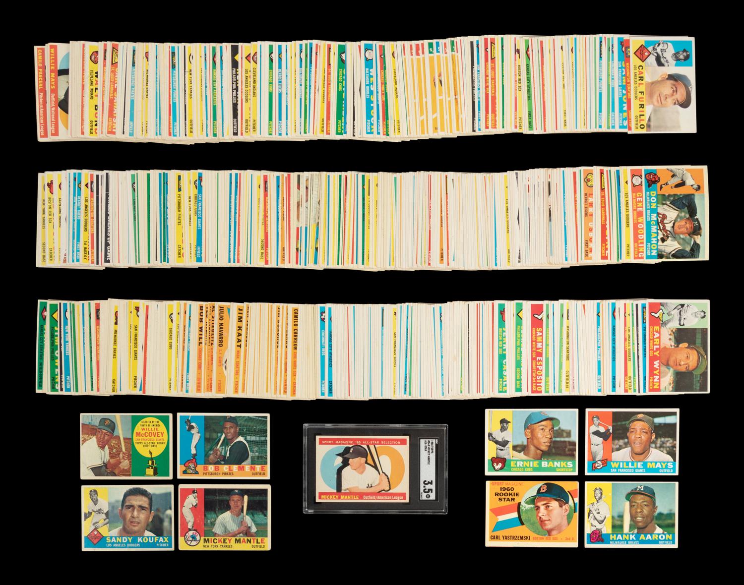 A Complete Set of 1960 Topps Baseball Cards (572/572),