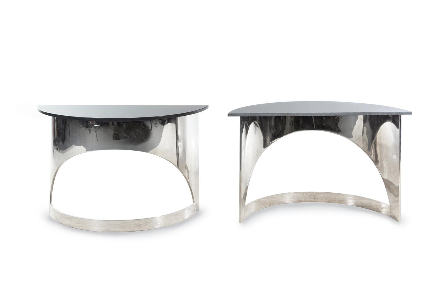 Pair of Hemisphere Console Tables