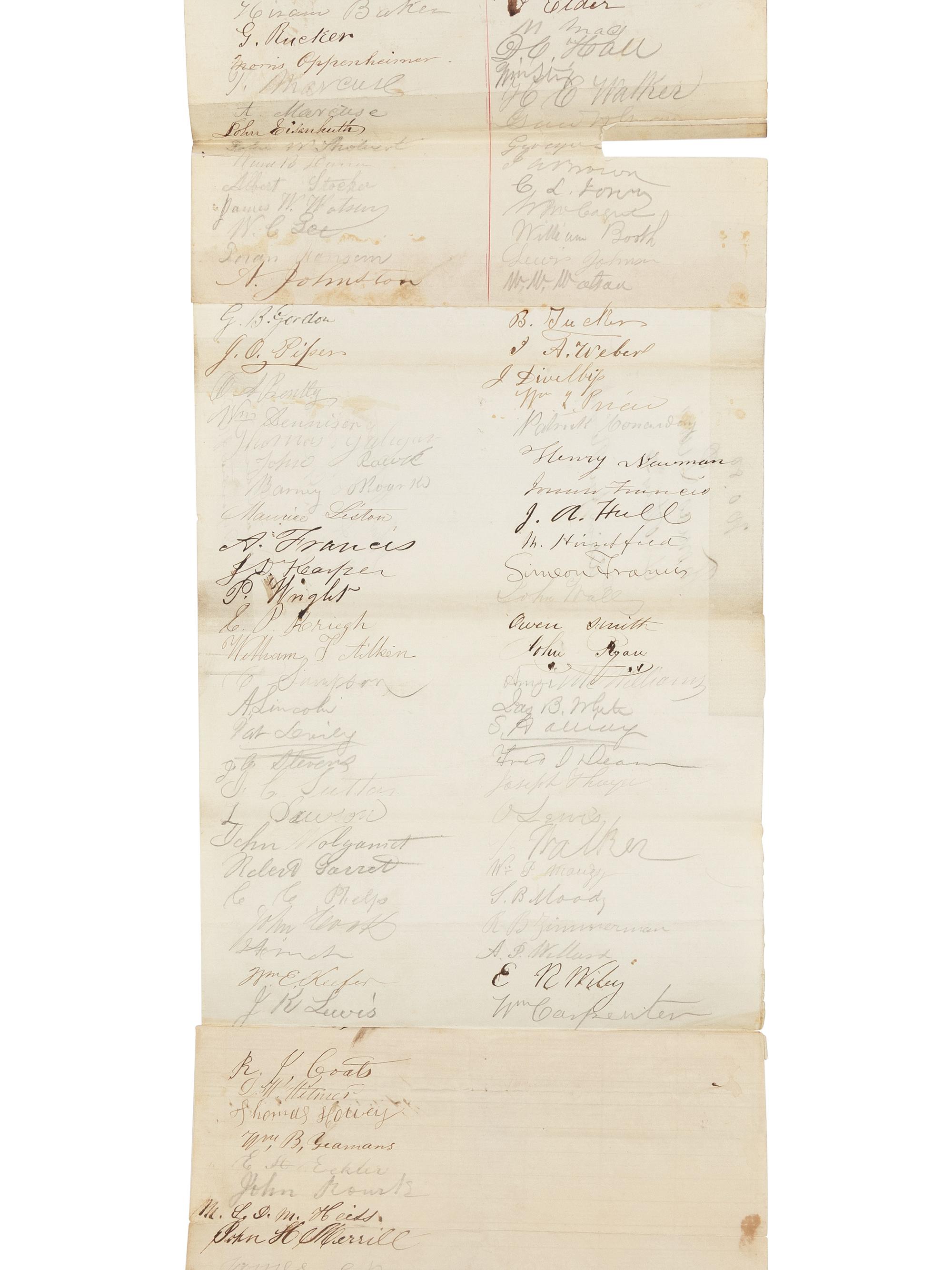 [Presidential] Lincoln, Abraham. Manuscript Document, signed