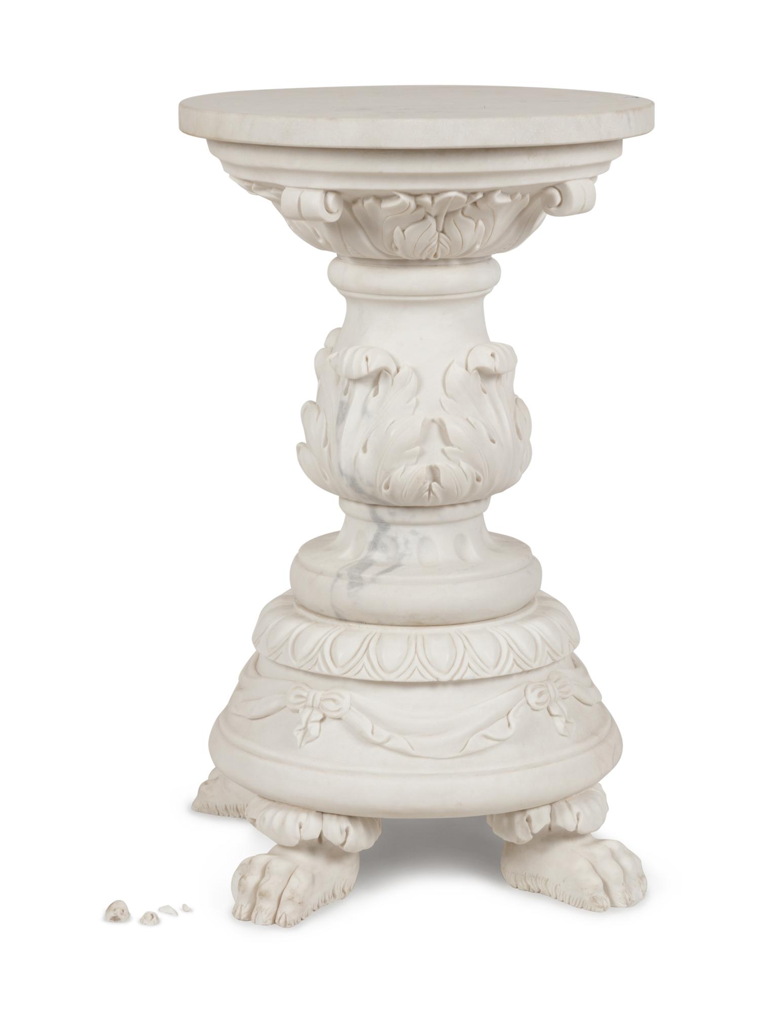 A Neoclassical Marble Pedestal