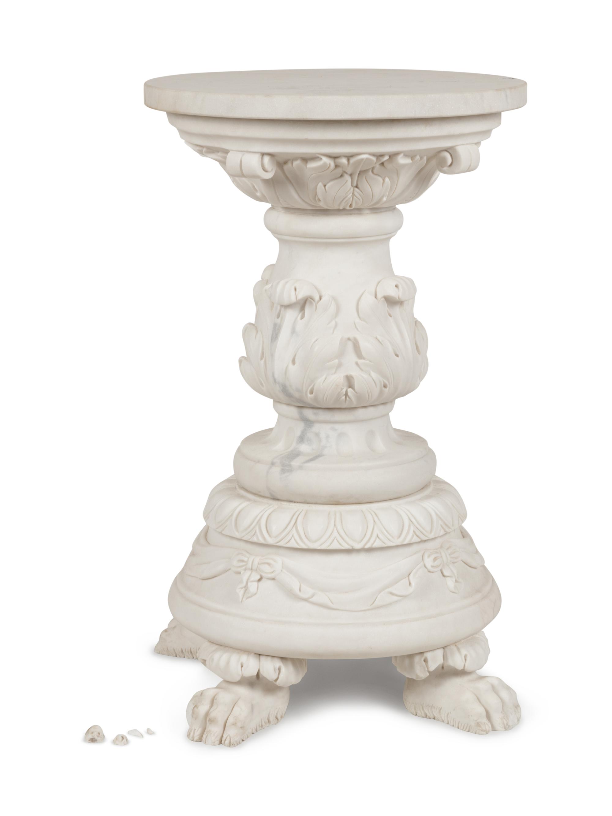 A Neoclassical Marble Pedestal