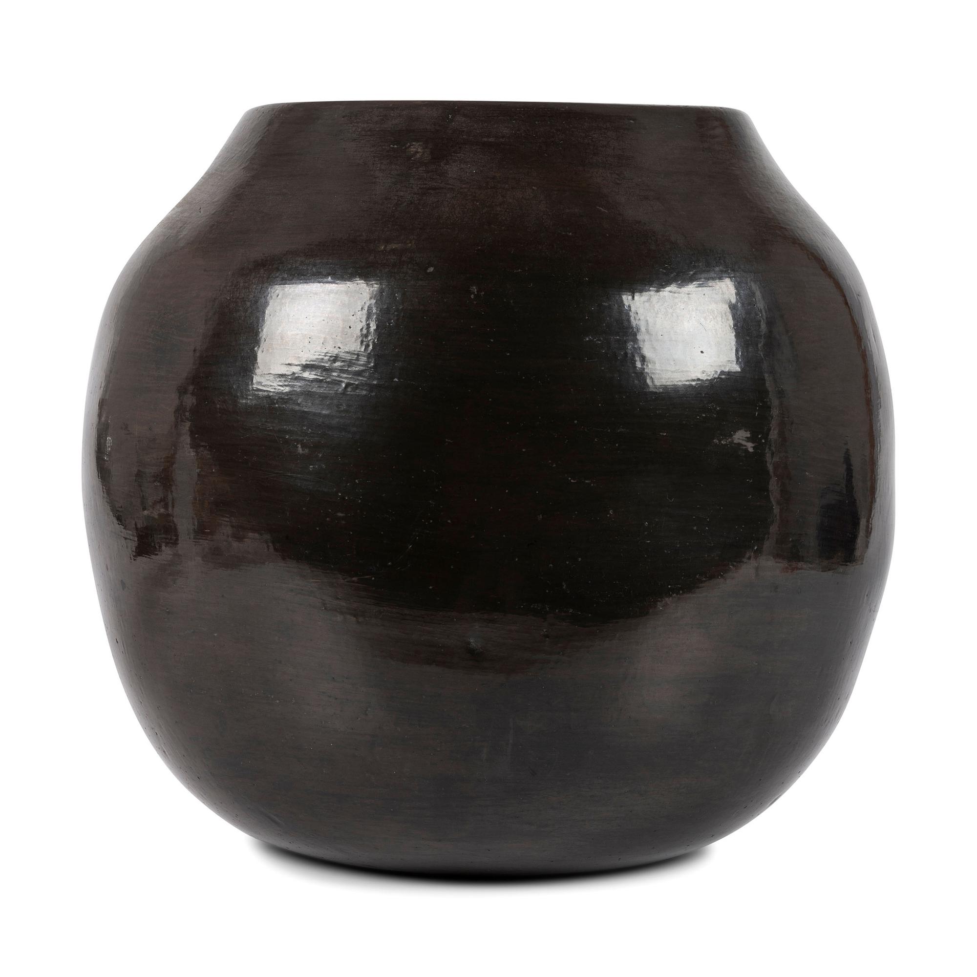 Blackware Pottery Storage Jar
