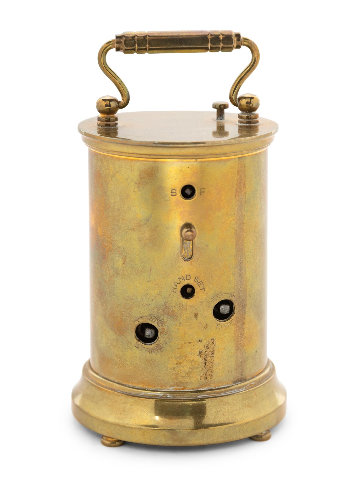 An American Brass Carriage Clock