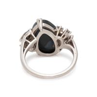 RAYMOND YARD, BLACK OPAL AND DIAMOND RING