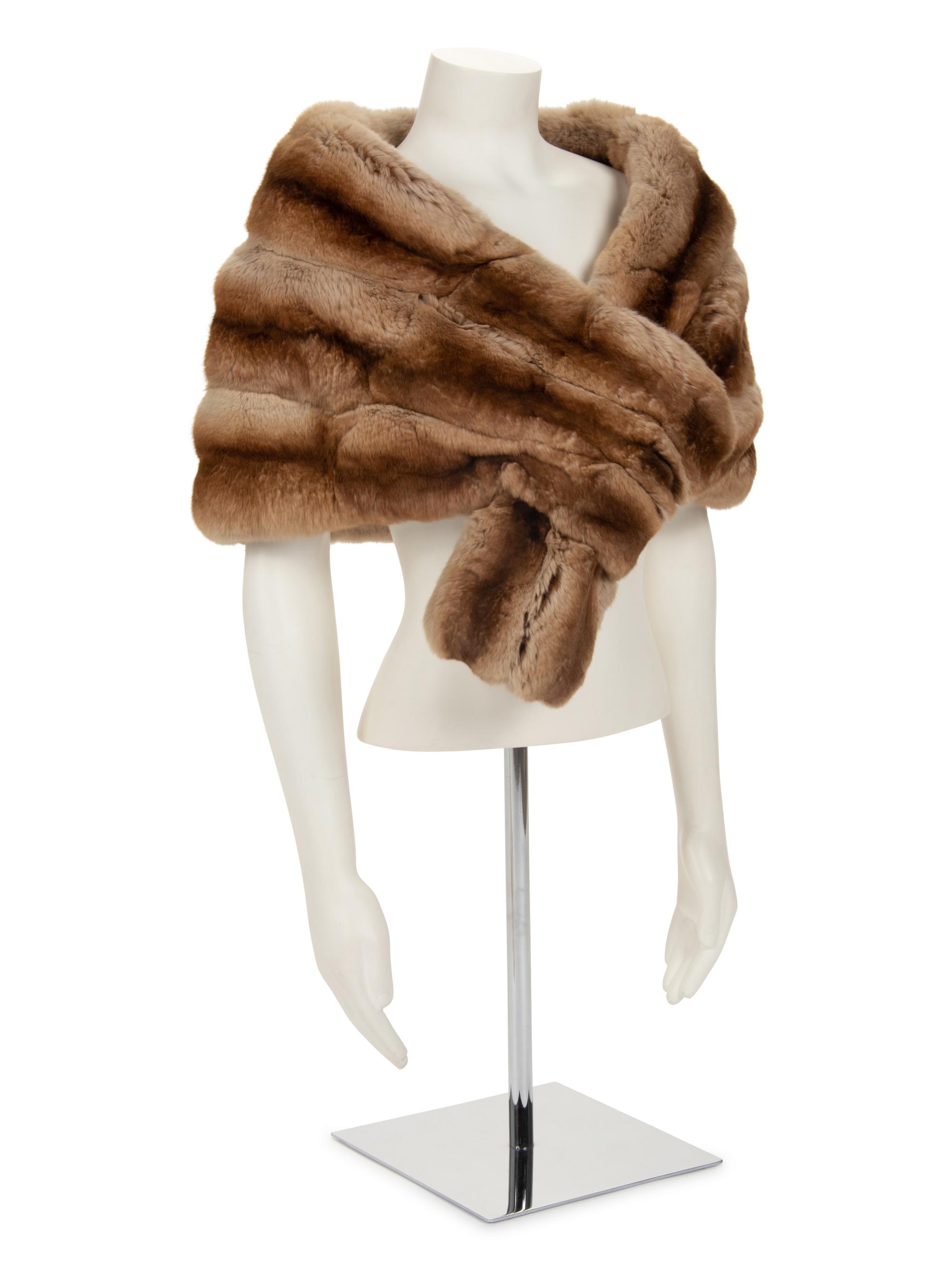 J. Mendel Chinchilla Pull-Through Stole