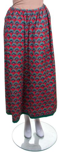 A Lanvin Multicolor Printed Ensemble, Blouse size 40.