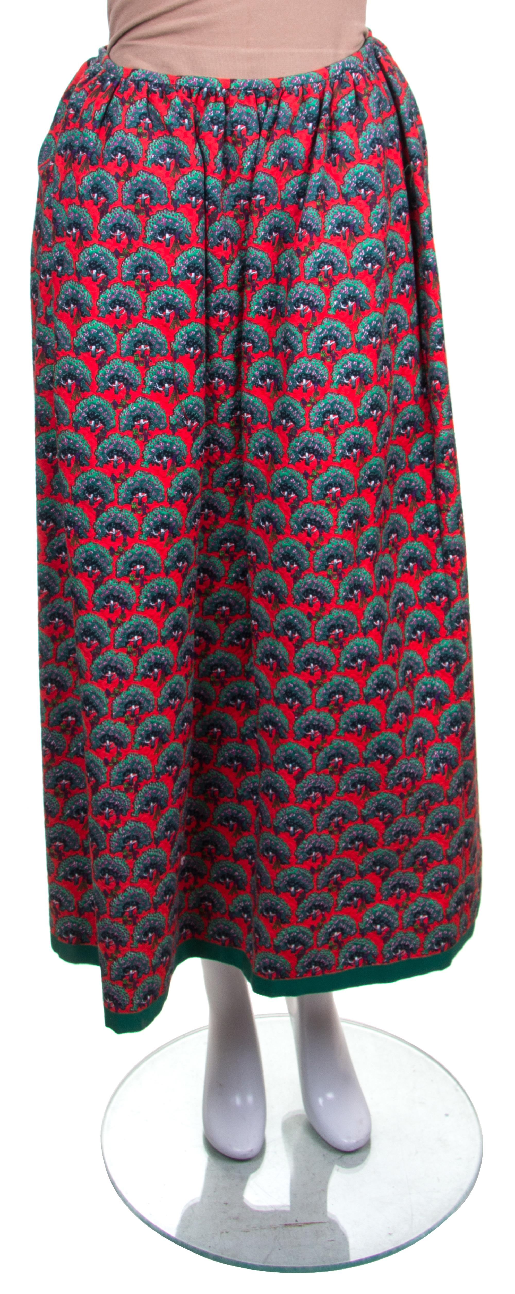 A Lanvin Multicolor Printed Ensemble, Blouse size 40.