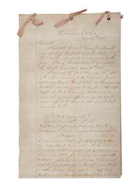 [CIVIL WAR]. Small archive associated with Lt. Col. William M. Vogelson (1831-1892), 27th Ohio Infantry and U.S. Commissary Dept., including a hand-drawn map of frontier stations and a report on "Inspection in the District of Nebraska."