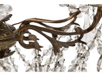 An Italian Brass and Cut Glass Six-Light Chandelier — 19TH CENTURY