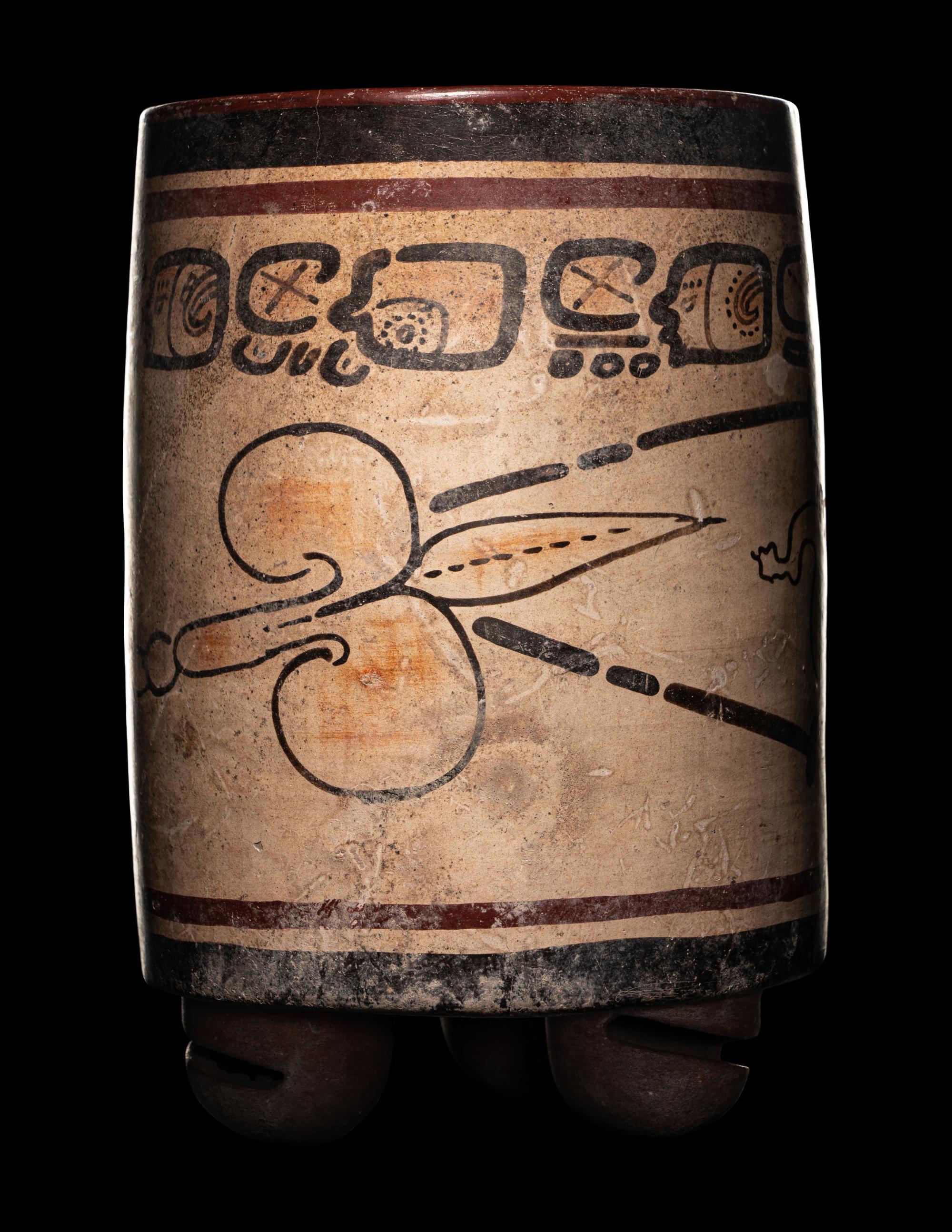 A Maya Codex Style Cylinder Vessel
