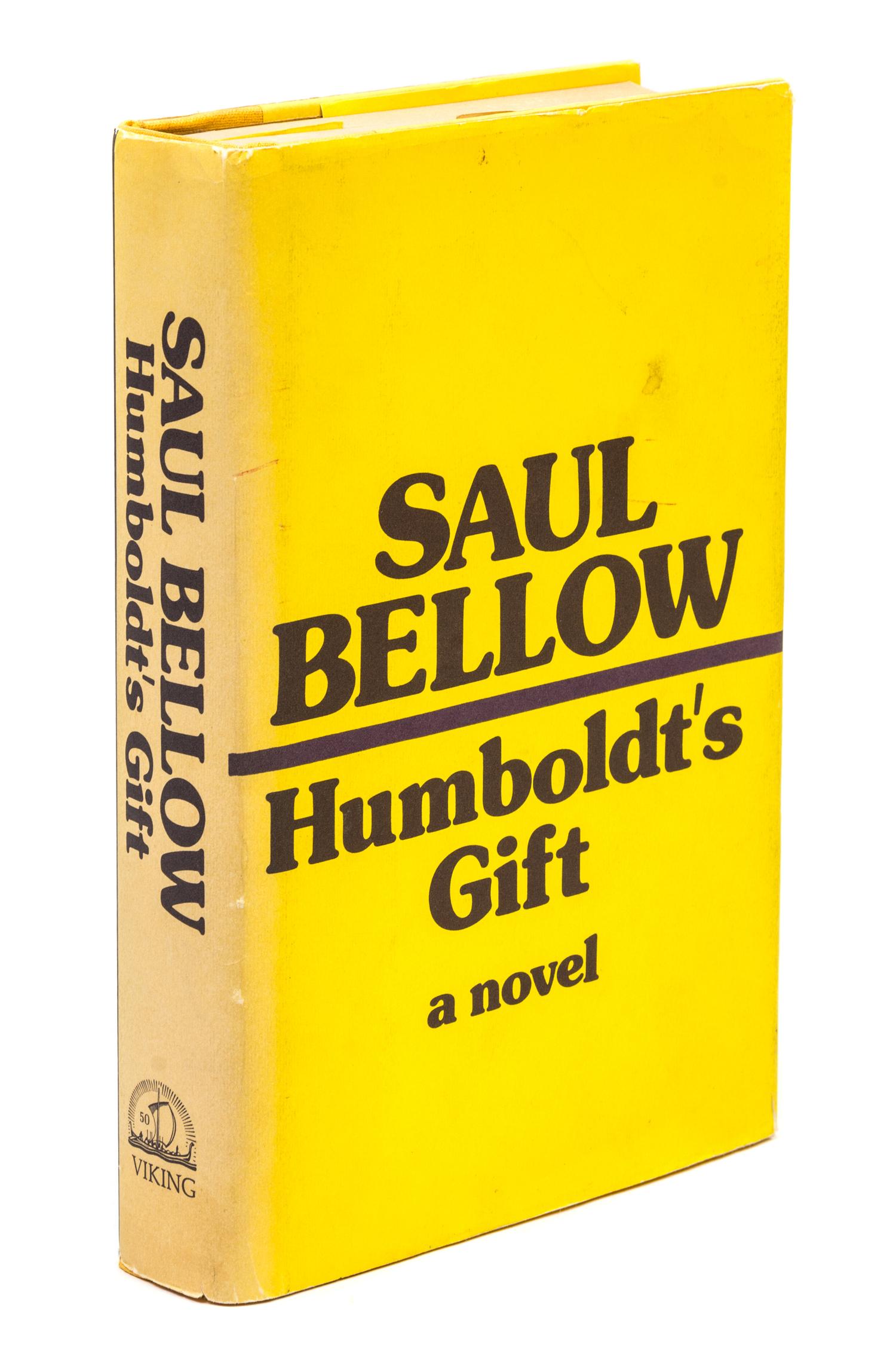 BELLOW, SAUL. Humboldt's Gift. NY, 1975. First edition, signed.