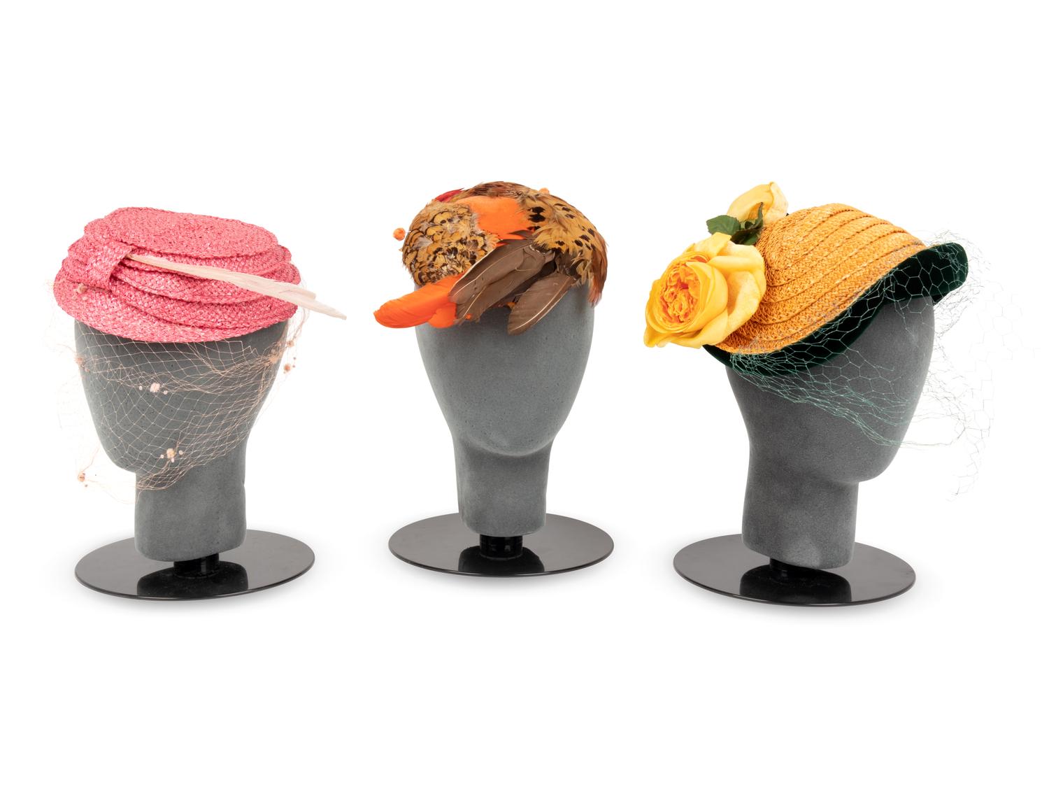 Collection of Vintage Hats, 1930s-50s