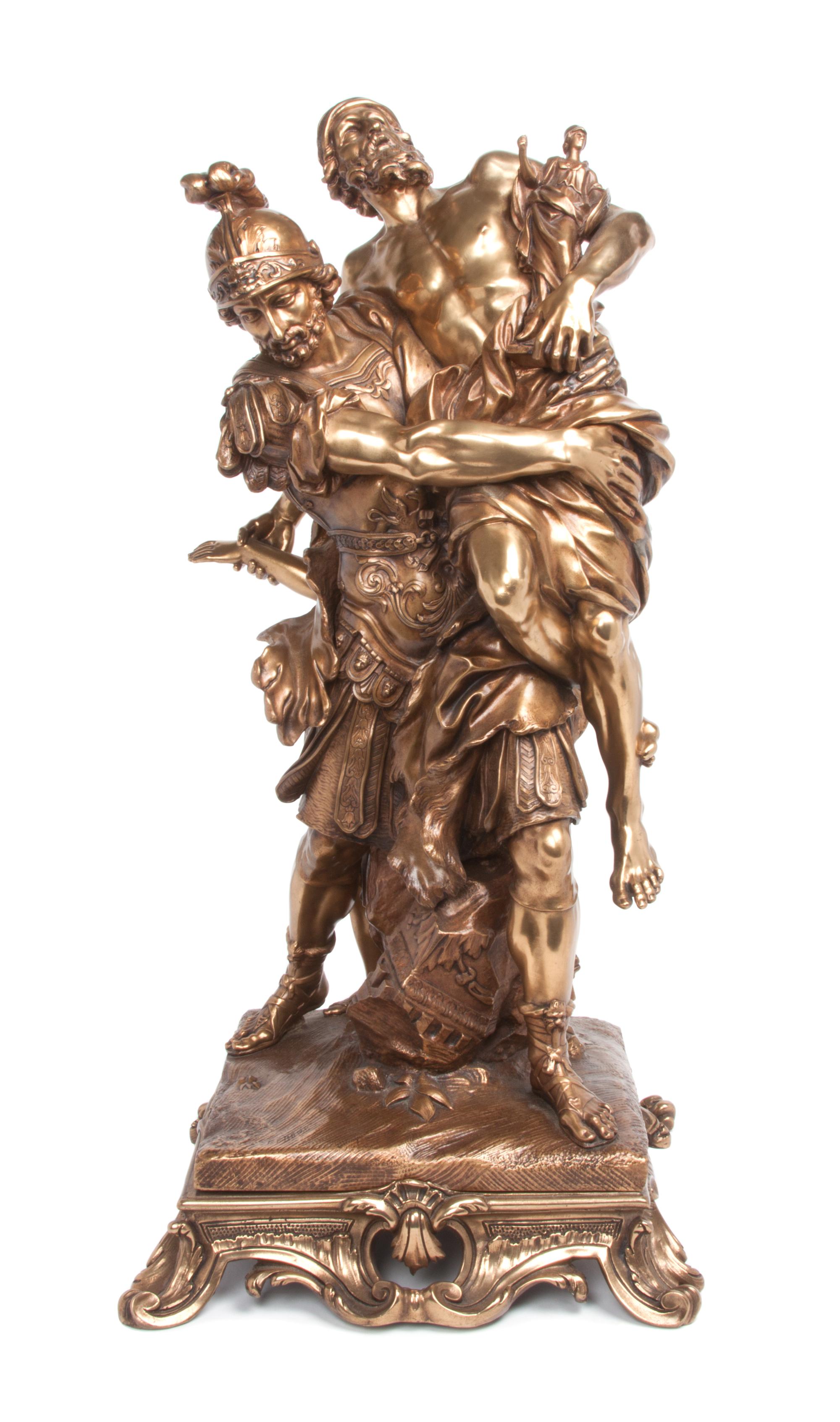 A French Gilt Bronze Figural Group Height 23 1/2 inches. — AFTER PIERRE LEPAUTRE (1659-1744)