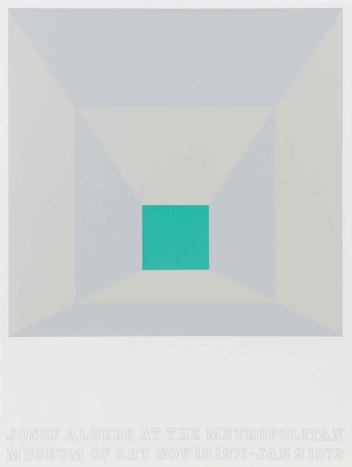 Josef Albers, (American/German, 1888-1976), Josef Albers at the Metropolitan Museum of Art, 1971