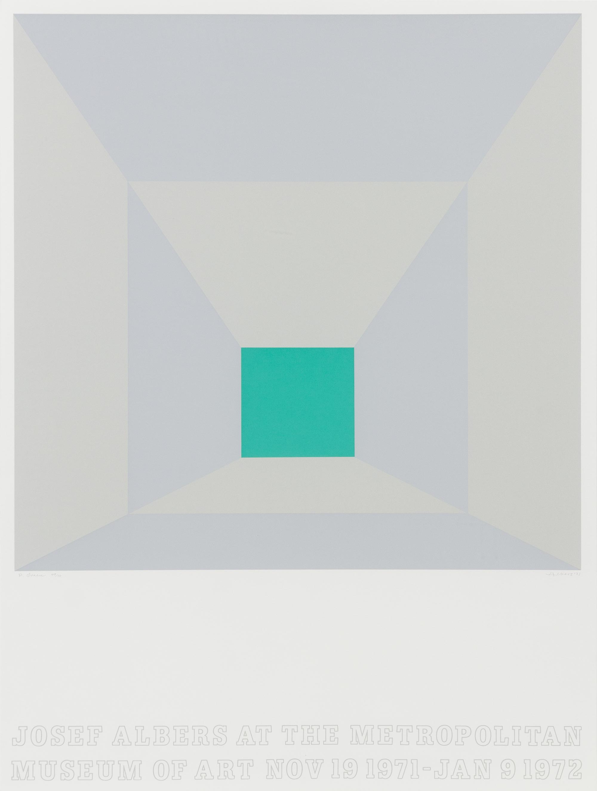 Josef Albers, (American/German, 1888-1976), Josef Albers at the Metropolitan Museum of Art, 1971