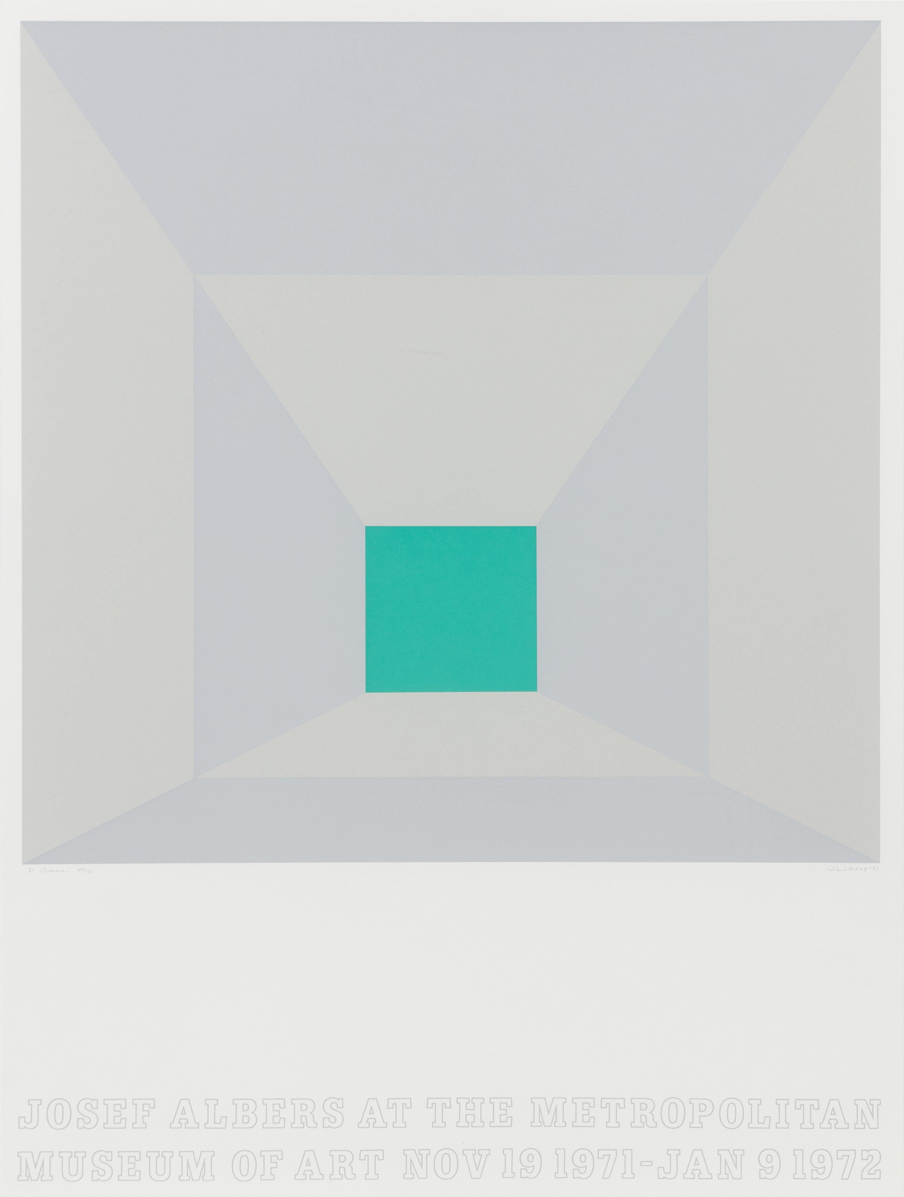 Josef Albers, (American/German, 1888-1976), Josef Albers at the Metropolitan Museum of Art, 1971
