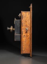 A Kellogg Oak Wall Telephone