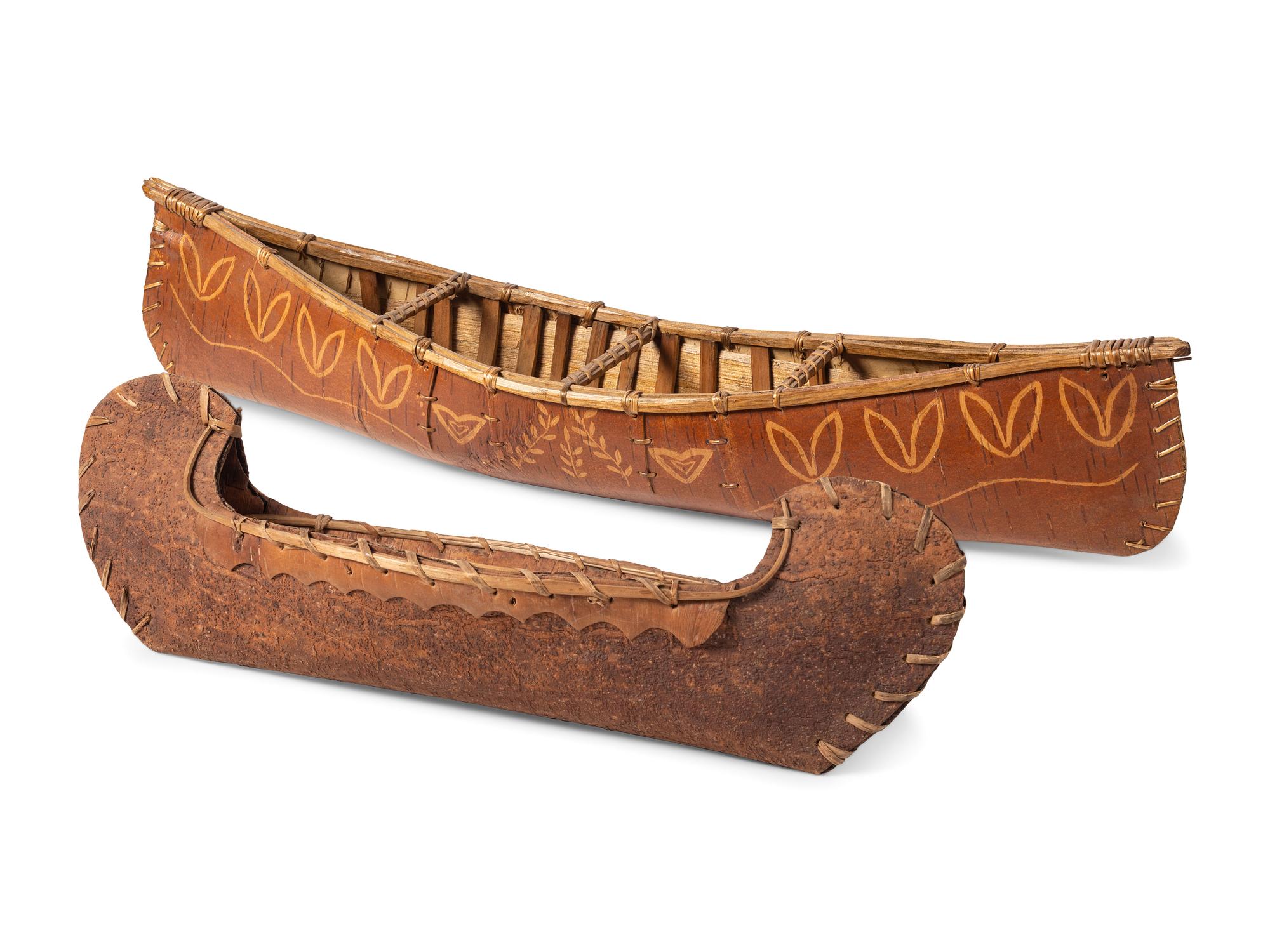 Northeastern Birchbark Model Canoes