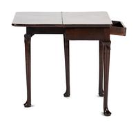 A George II Carved and Figured Walnut Game Table