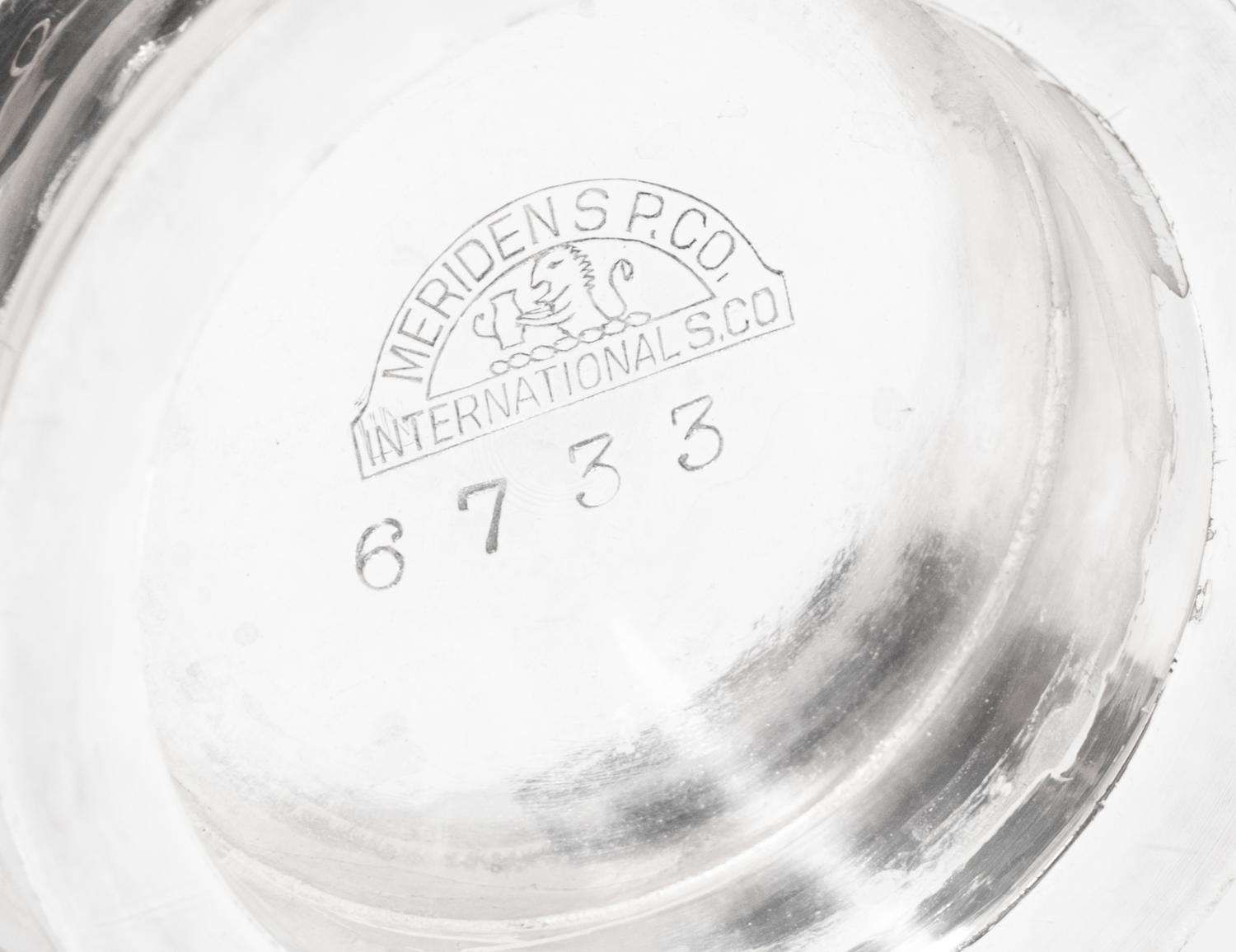 An American Silver-Plate Cocktail Shaker and Six Cocktail Cups