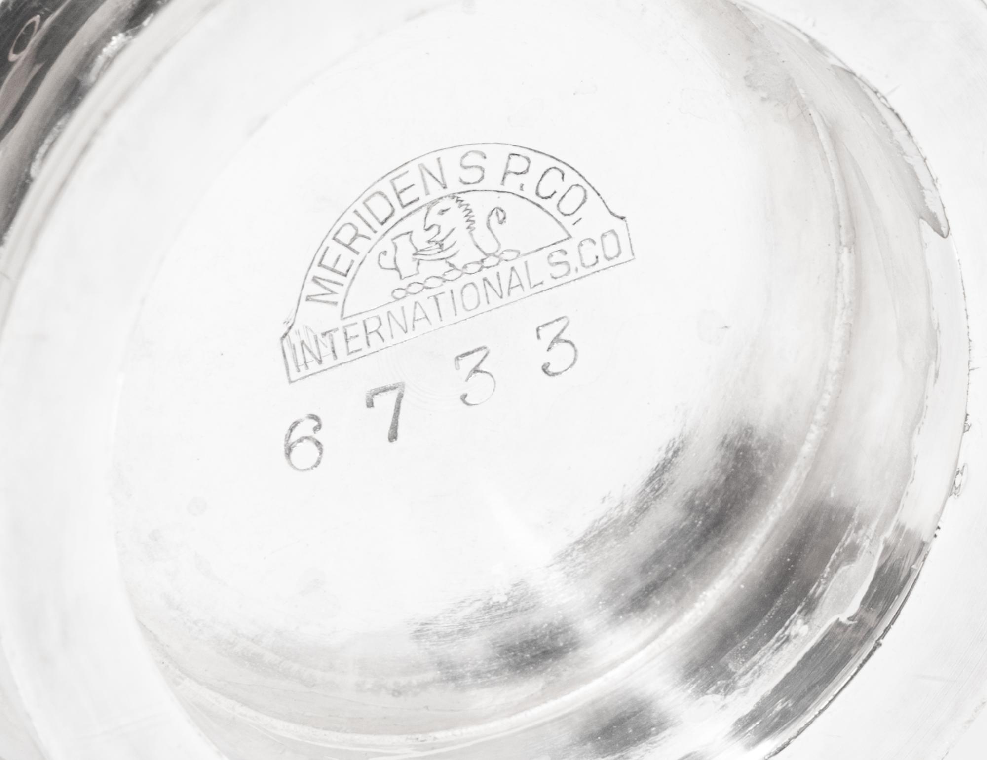 An American Silver-Plate Cocktail Shaker and Six Cocktail Cups