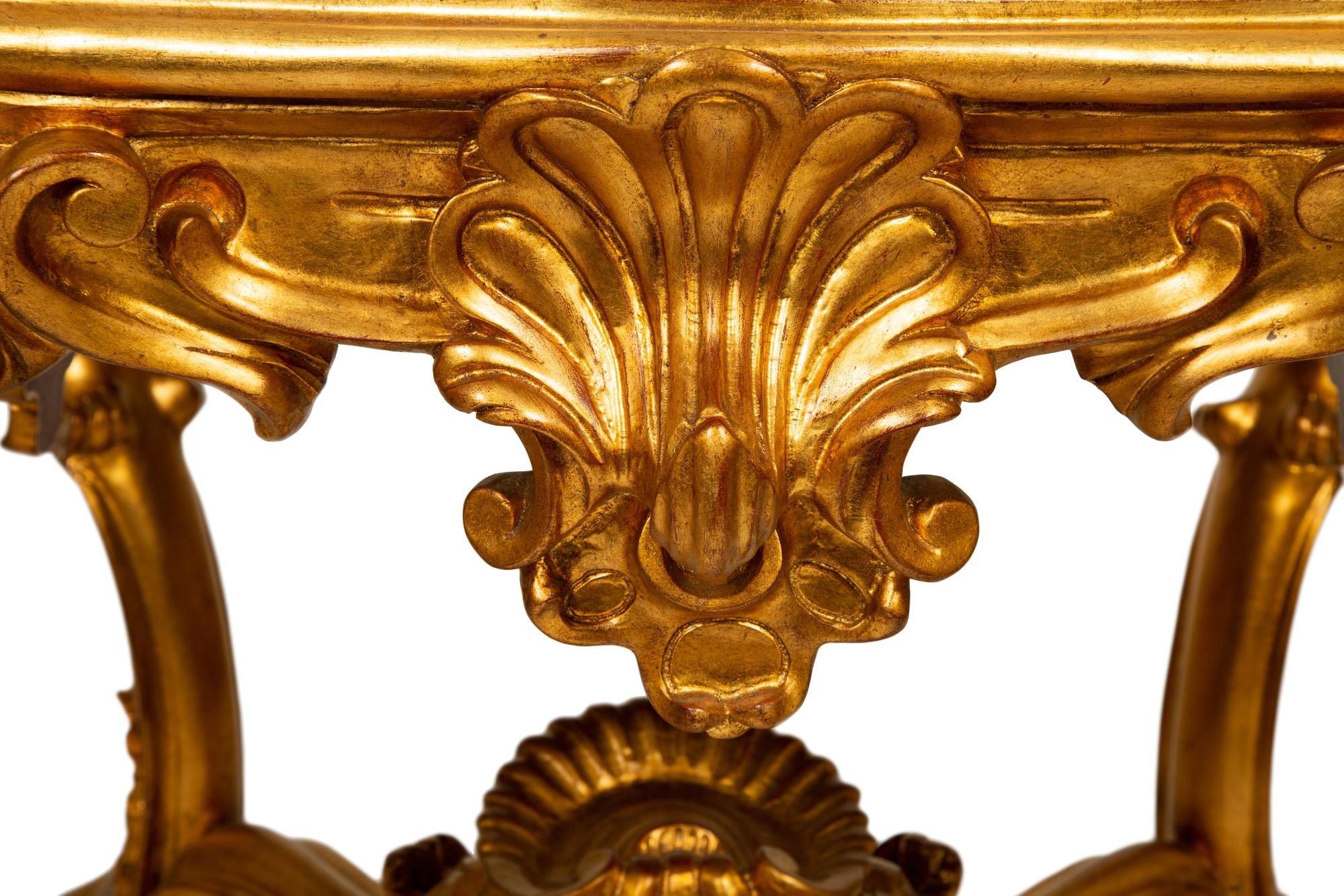 A Pair of Louis XVI Style Gilt Gessoed Taborets — WILLIAM, SWITZER, 20TH CENTURY