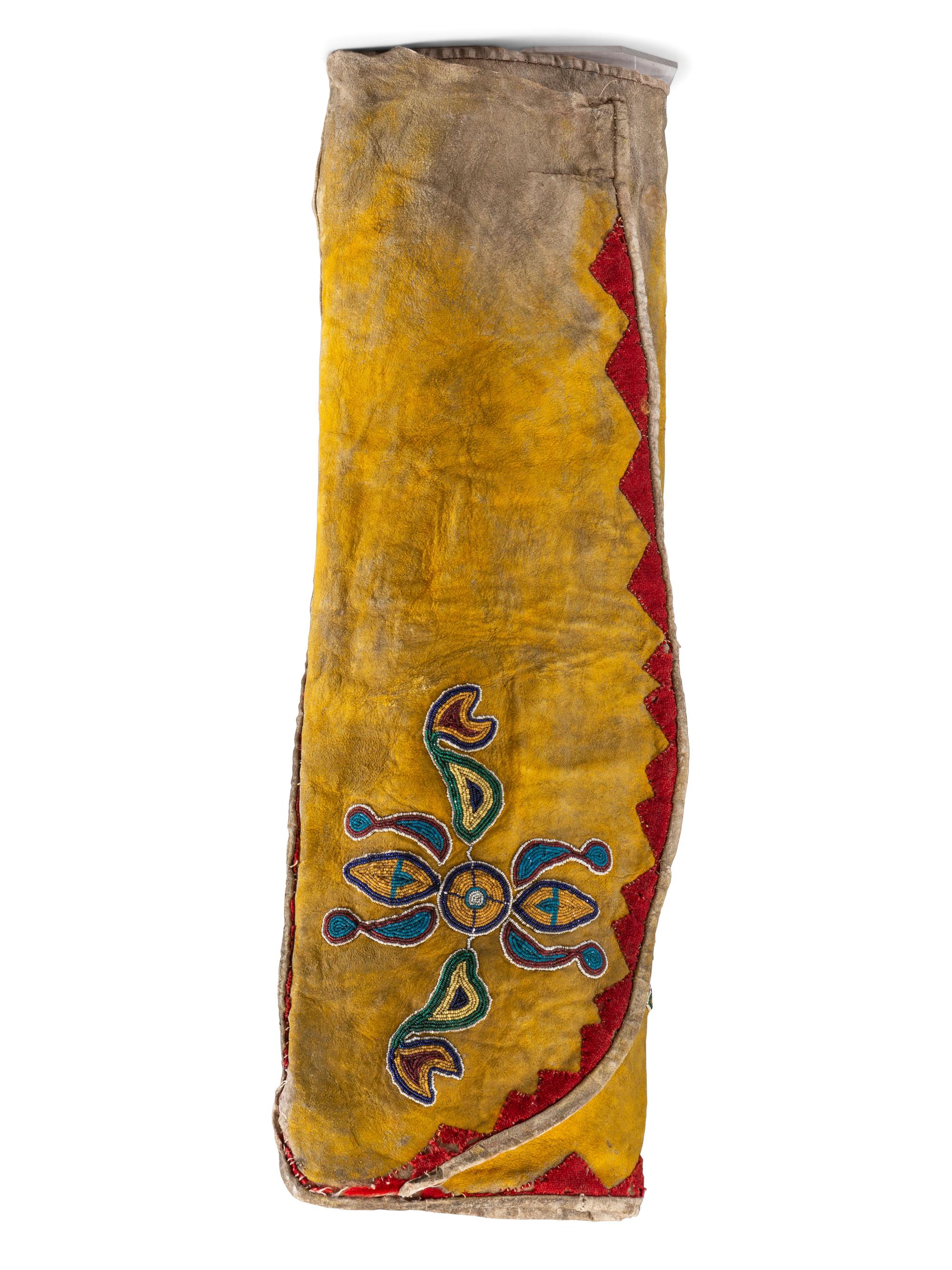 Apsáalooke [Crow] Beaded Hide Legging, Single