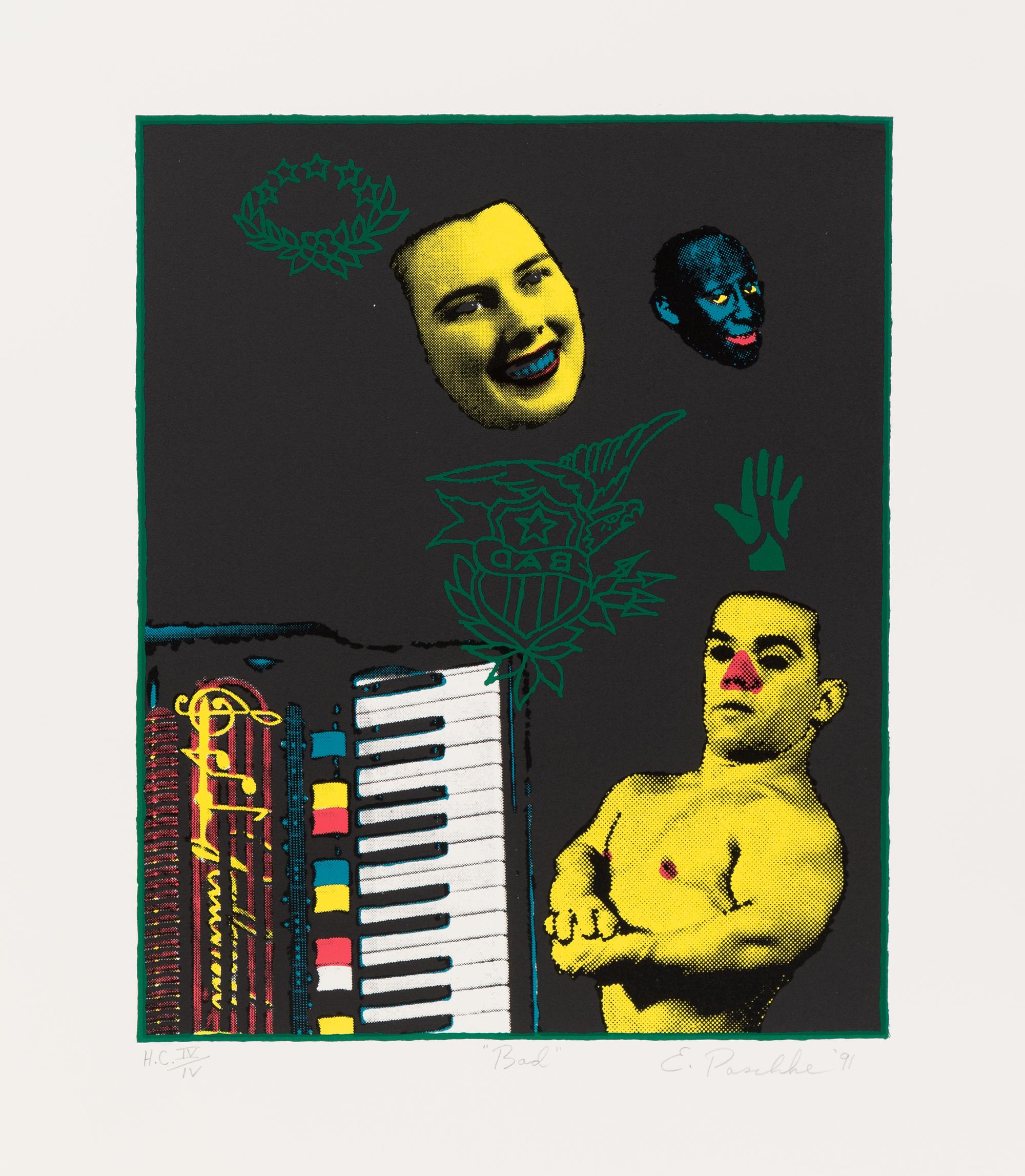 Ed Paschke, (American, 1939-2004), BAD, 1991