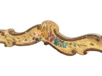 A Venetian Cream and Polychrome Painted Settee