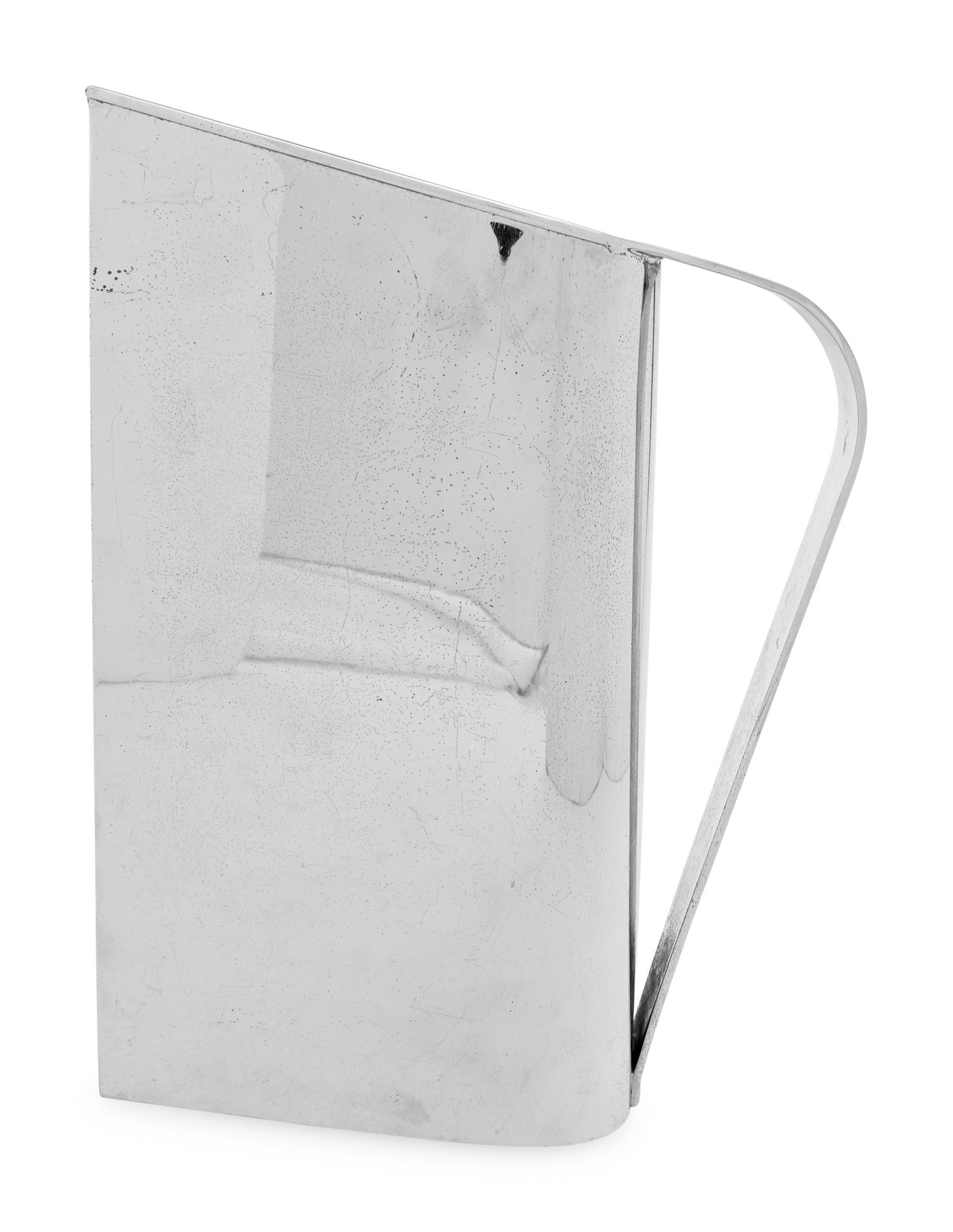An Art Deco "Normandie" Chrome Plated Brass Pitcher