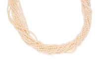 CULTURED PEARL TORSADE NECKLACE