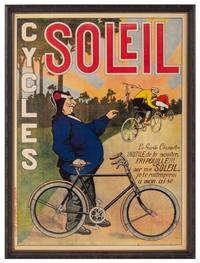 A French Poster (20th century) Cycles Soleil Image: 48 1/4…