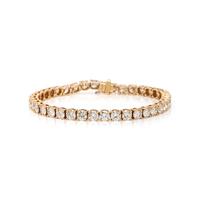 YELLOW GOLD AND DIAMOND BRACELET
