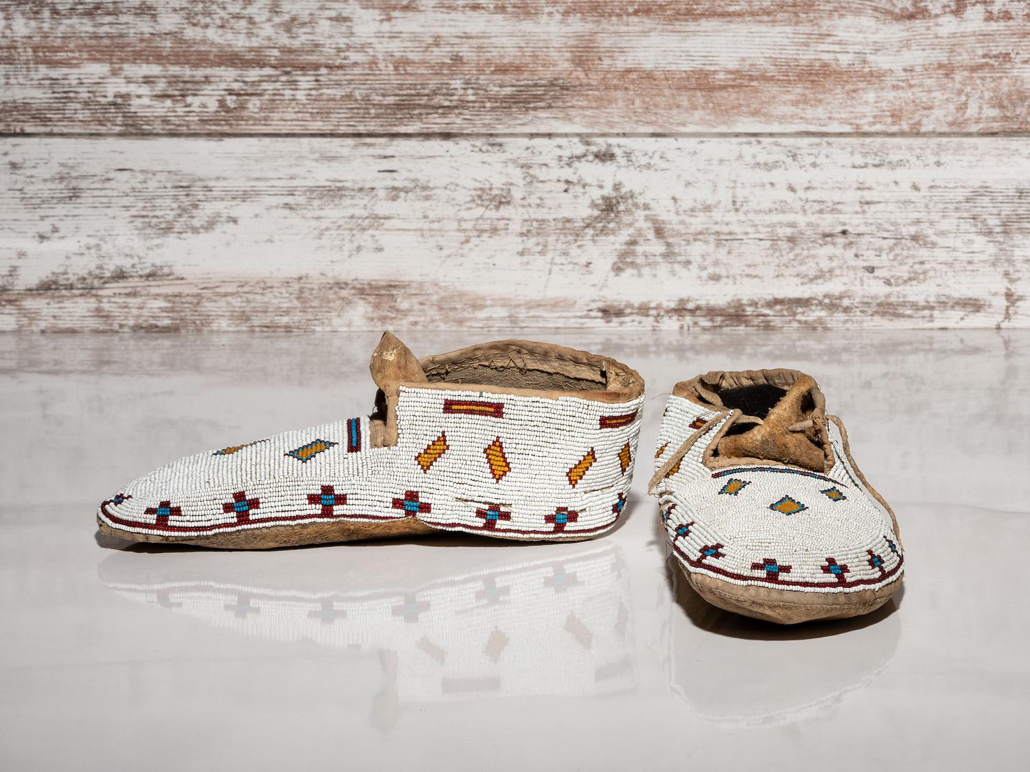 Cree Beaded Moccasins