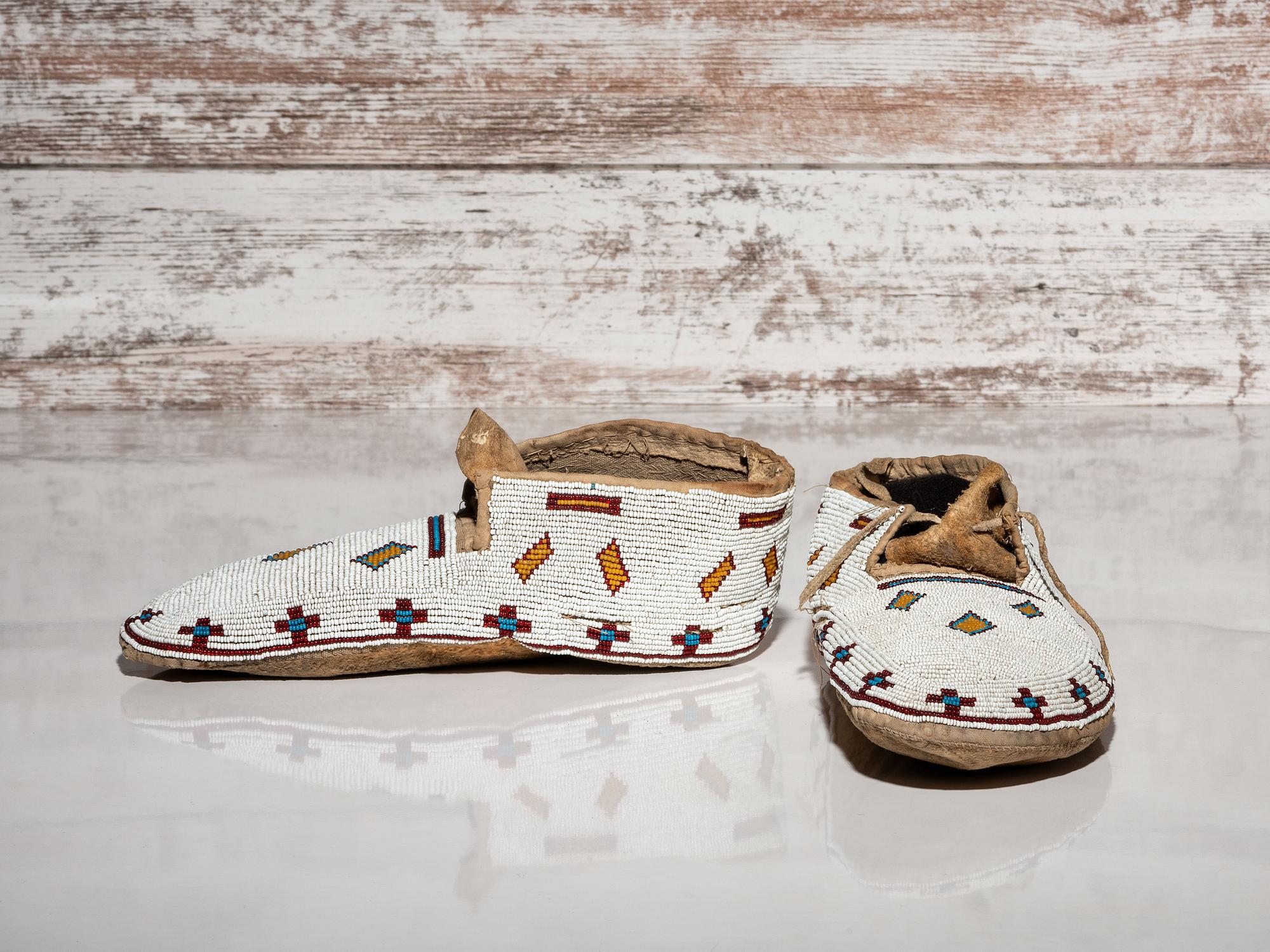 Cree Beaded Moccasins