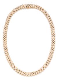 An 18 Karat Yellow Gold and Diamond Necklace, 45.05 dwts.