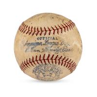 A 1938 Cleveland Indians Team Signed Autograph Baseball (PSA Letter of Authenticity)