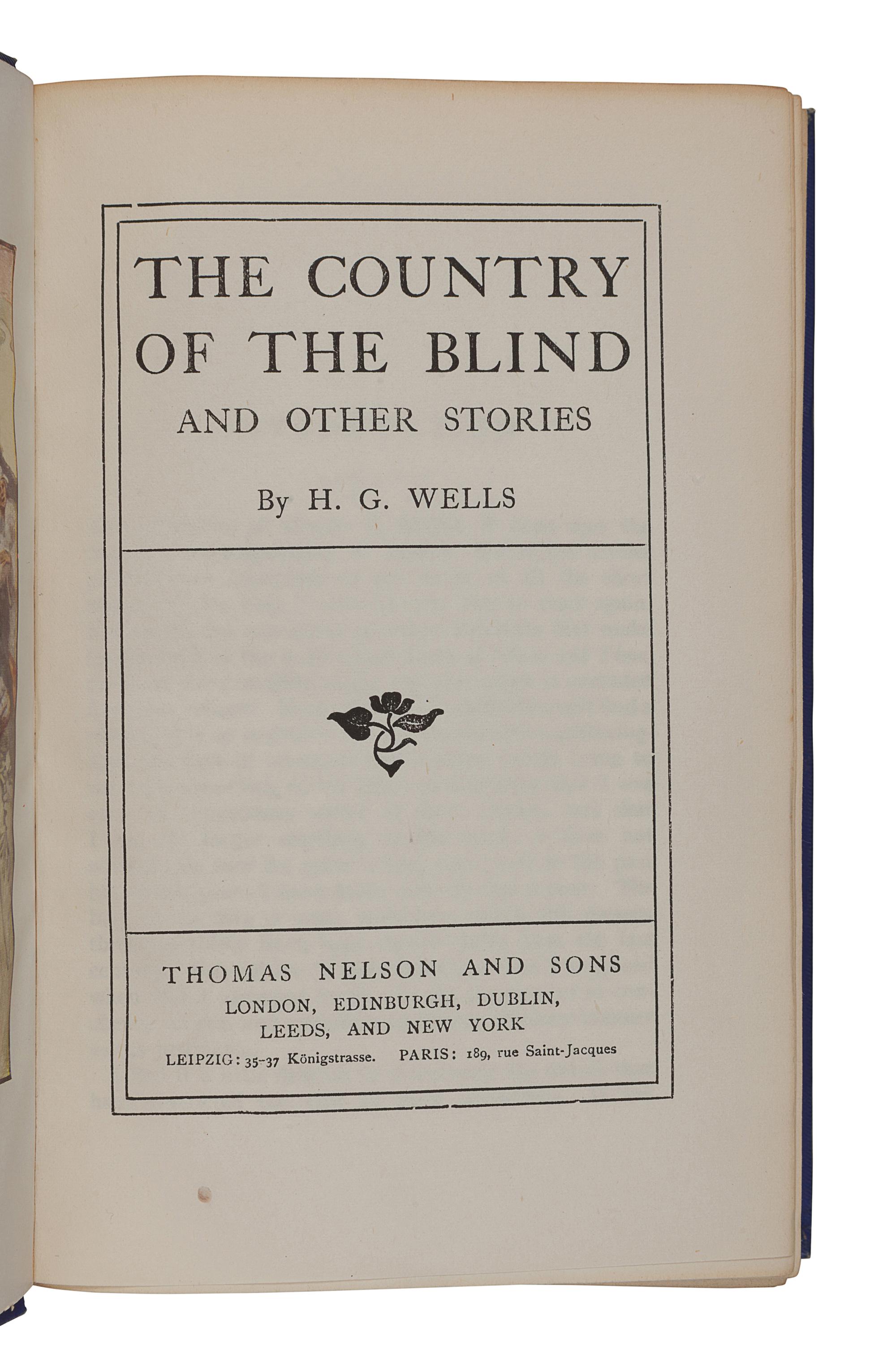 WELLS, H.G. (1866-1946). A group of 3 works, comprising: