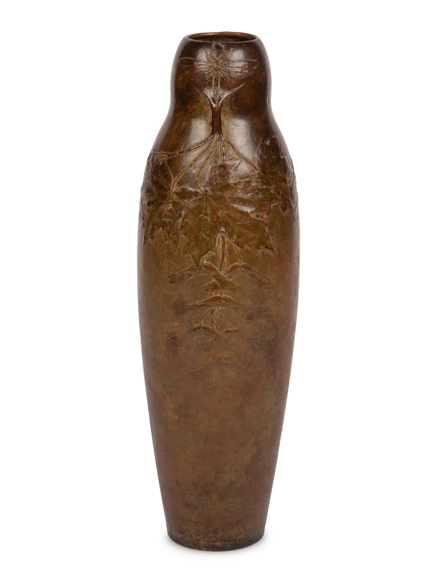 Maple Leaves and Moth vase, c. 1904