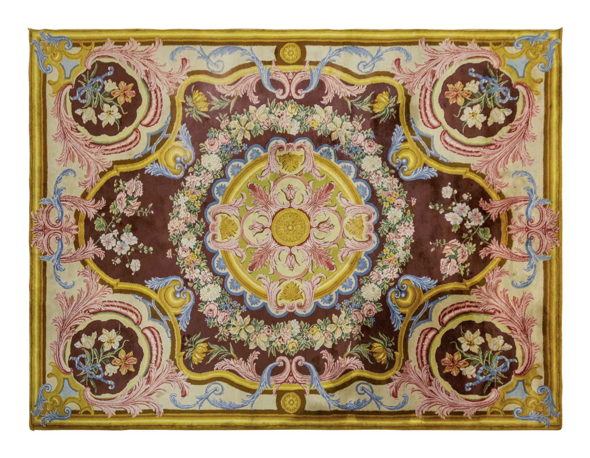 A Savonnerie Style Wool Rug