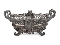 A Silvered Bronze Centerpiece