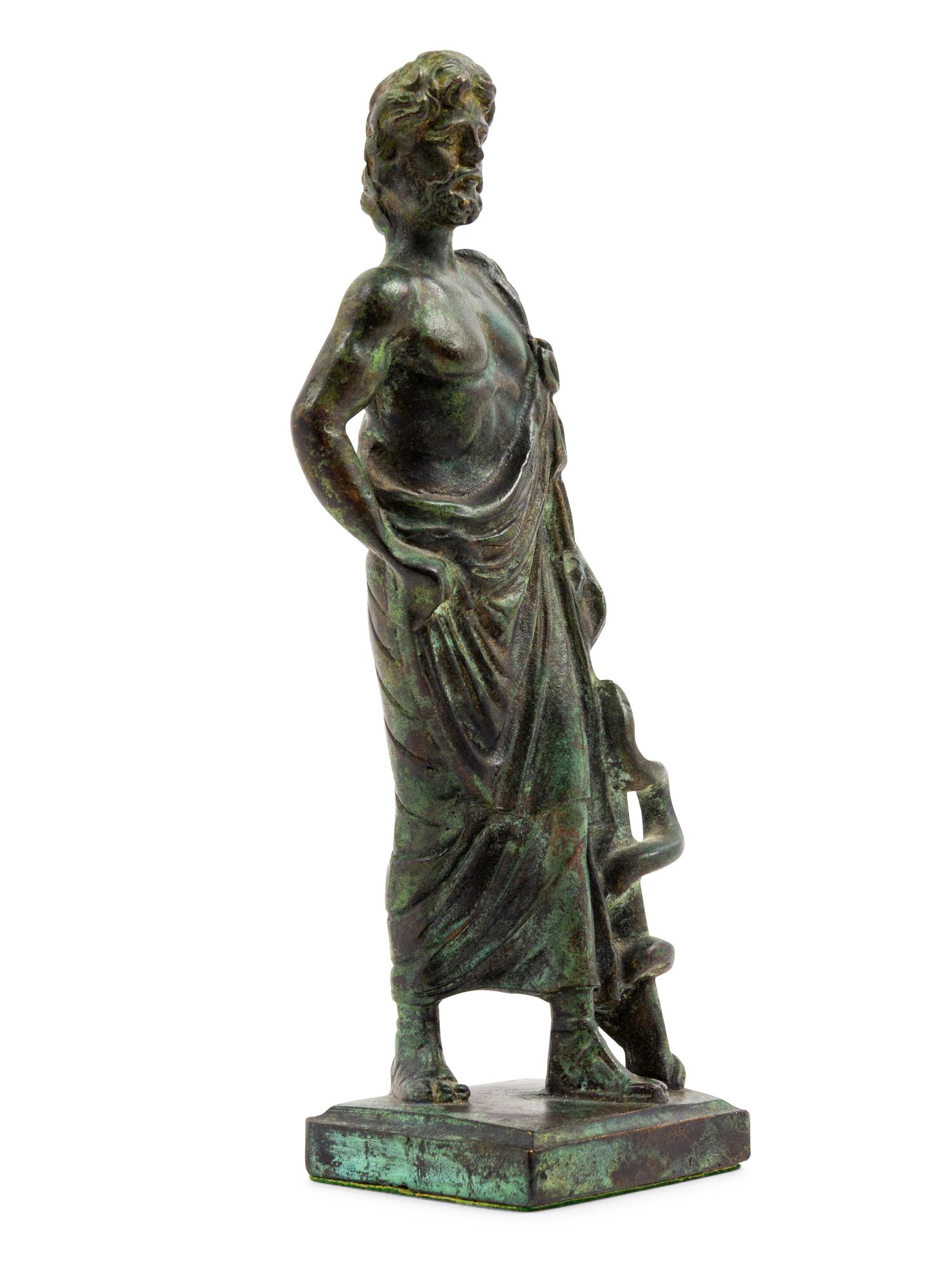 A Grand Tour Roman Style Patinated Bronze Figure