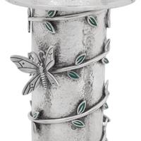 A Set of Three Mexican Silver Graduated Candlesticks
