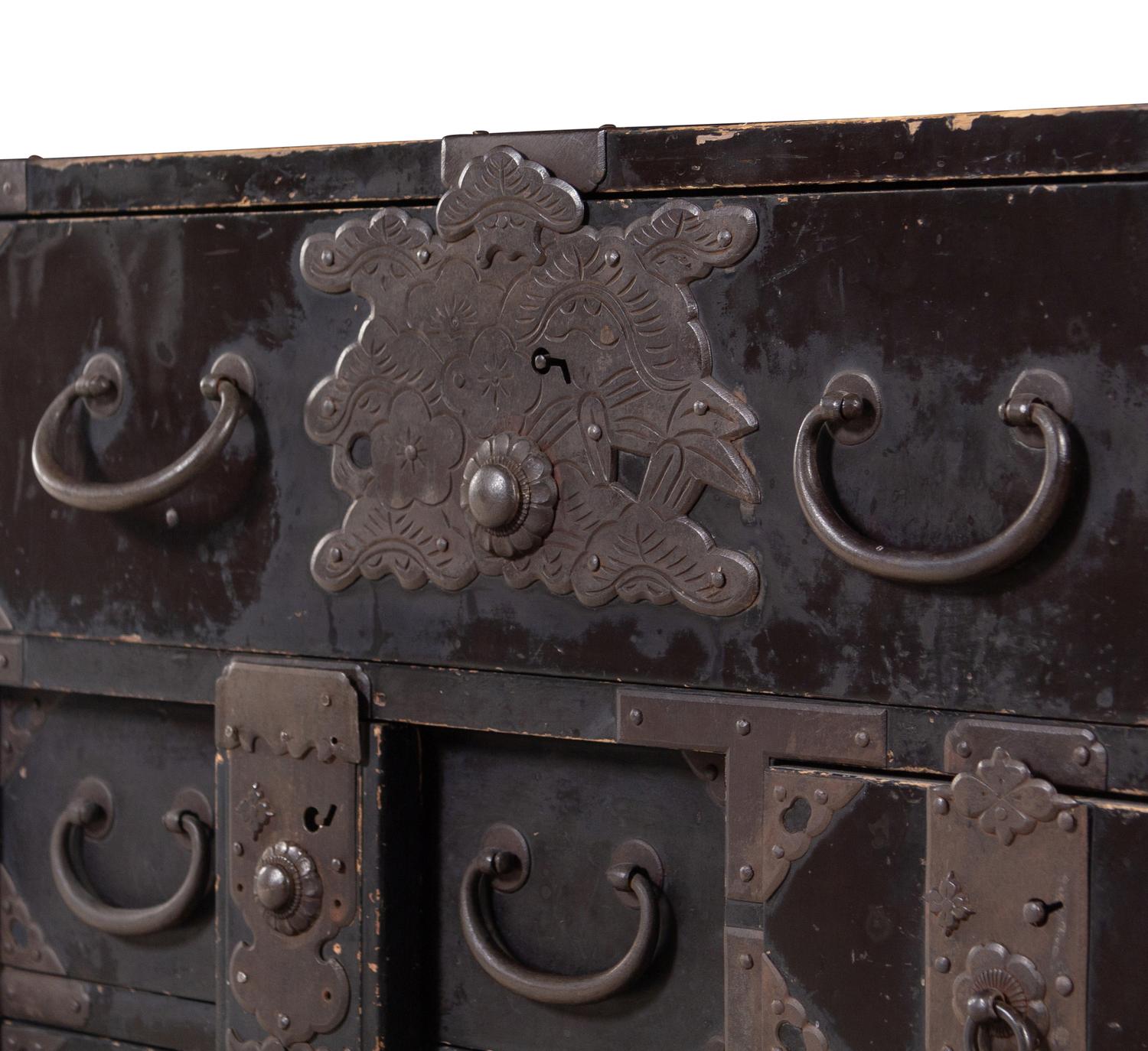 A Korean Lacquered Marriage Chest