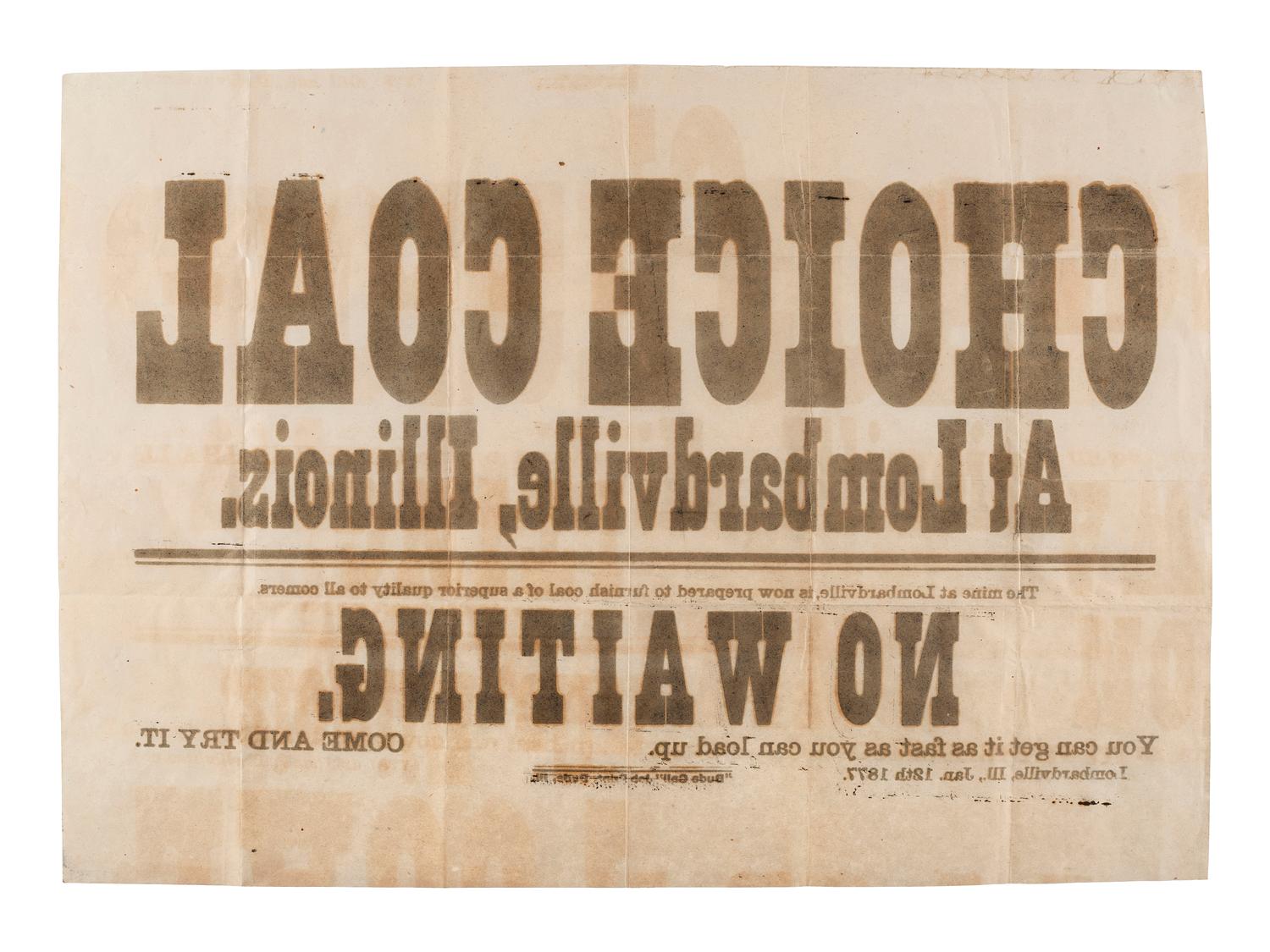 [ADVERTISING]. A group of 19th-century broadsides, handbills, and other advertising-elated ephemera.